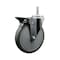 Service Caster 6 Inch Gray Polyurethane Wheel Swivel 34 Inch Threaded Stem Caster with Brake SCC SCC-TS20S614-PPUB-PLB-34212 - alternate 1